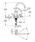 GROHE - Feel Dřezová baterie, supersteel 32670DC2