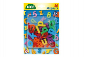 Magnetická písmena malá plast 30mm 36ks na kartě