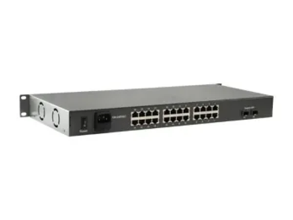 LevelOne FGP-2602W380 / Switch / 24x PoE+ / 2x SFP / 380W / 19" / Unmanaged (FGP-2602W380)