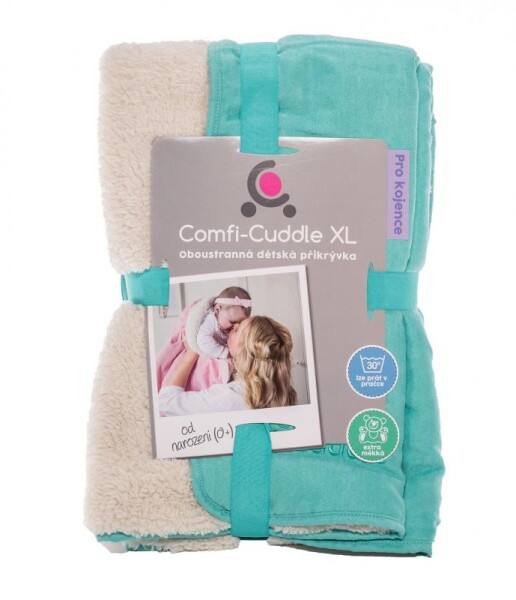 CuddleCo dětská deka Comfi-Cuddle 140x100 cm - Tiffany Blue