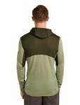 ICEBREAKER Mens Mer 200 Realfleece Descender LS Zip H, Dark Loden/Lichen/Cb velikost: L