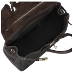 Luxusní dámská kožená kabelka do ruky Annalena, tmavě hnědá