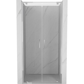 MEXEN - Exo sprchové dveře křídlové 90, transparent, chrom 8182-090-000-01-00
