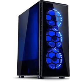 Inter-Tech CXC2 černá / Skříň / ATX / tvrzené sklo / 3x 120mm LED / průhledná bočnice (88881292)