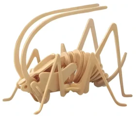 WOODCRAFT Dřevěné 3D puzzle Cvrček