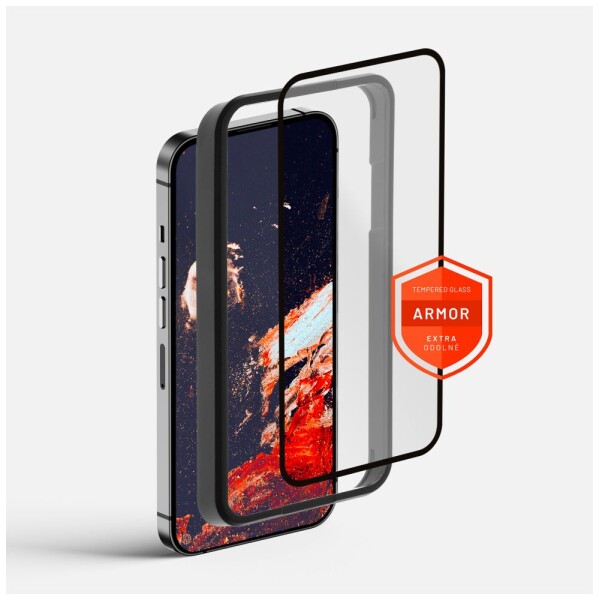 FIXED Armor s aplikátorem pro Apple iPhone X/XS/11 Pro černé FIXGA-230-BK