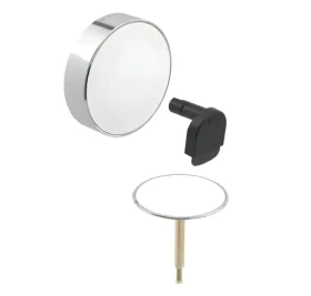 Geberit Souprava pro kompletaci vanové soupravy bílá/chrom / Souprava pro kompletaci / otočné ovládání a přívod / d52 (150.481.KJ.1)