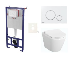 Cenově zvýhodněný závěsný WC set SAT do lehkých stěn / předstěnová montáž + WC VitrA Integra SIKOSSINTRESU70K SIKOSSINTRESU70K
