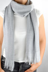 DÁMSKÁ ŠÁLA CS003 melanžově šedá JEDNA VELIKOST