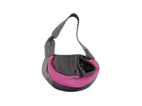 Travel taška pro psa přes rameno Barva: Růžová, Dle váhy psa: do 3,5 kg 38 x 22 cm, 42 x 26 cm
