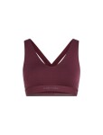 Dámská merino podprsenka ICEBREAKER Wmns Merino 125 Cool-Lite Sprite Racerback Bra, Dark Berry velikost: XS
