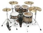 DWe 5-Piece Candy Black Burst Over Curly Maple Exotic Kit