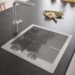 GROHE - Dřezy Dřez K700 s odtokem, 46x46 cm, kartáčovaná nerez 31578SD1