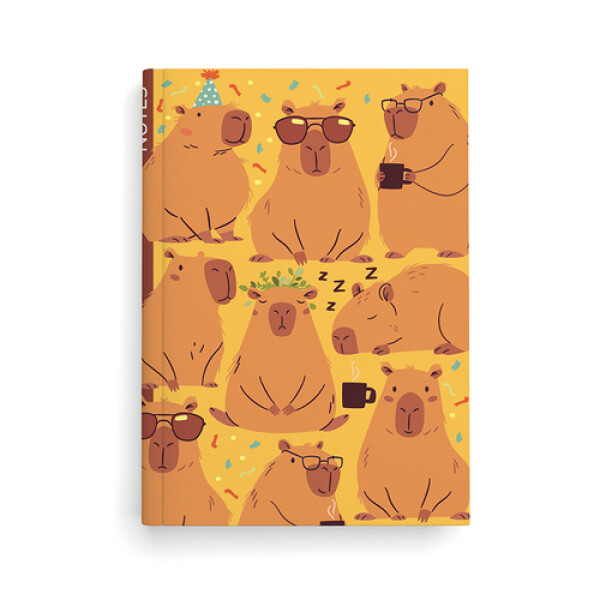 Notes linkovaný A5 lamino Kapybary