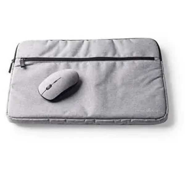 Nedis Pouzdro na notebook s myší 15-16" šedá / Pouzdro na notebook / Myš 1600 dpi / Polyester 210D (NBSM15100GY)