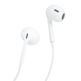 Dudao X14 PRO drátová sluchátka do uší bílá / s mikrofonem / 3,5 mm mini jack / kabel 1.2 m (95382)