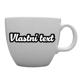 Personalizovaný MEGA XXL keramický hrnek 1 000 ml s vlastním textem s obrysem
