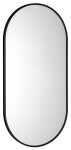 SAPHO - AROWANA oválné zrcadlo v rámu 45x90cm, černá mat AWB4590