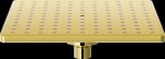 MEXEN - D-45 hlavová sprcha 20x20 cm Gold 79745-50