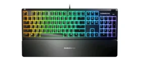 SteelSeries Apex 3 černá / herní klávesnice / RGB podsvícení / US layout (64795)