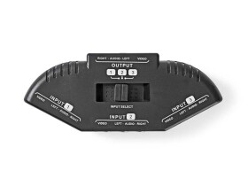 Přepínač 3x Cinch/Cinch NEDIS VSWI2403BK - rozbaleno - poškozený obal
