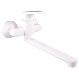 RAV Slezák - COLORADO - Umyvadlová/dřezová baterie, Bílá matná, Bílá - matná, 100 mm CO101.0/23BMAT