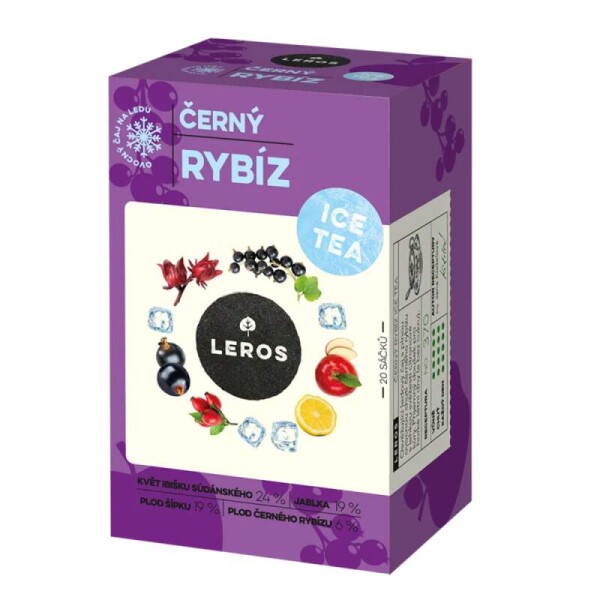 Leros Černý rybíz Ice tea Ledový čaj
