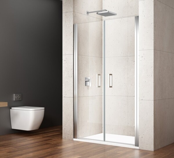 GELCO - LORO Sprchové dveře do niky 900 dvoukřídlé, čiré sklo, GN4390 GN4390