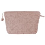 Ib Laursen Kosmetická taštička Dusty Pink, růžová barva, textil
