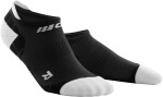 CEP dámské nízké běžecké kompresní ponožky ULTRALIGHT - black / light grey Velikost: II (EUR 34-37)