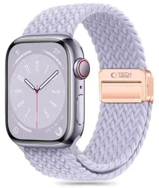 Tech-Protect Nylonmag pro Apple Watch 38/40/41 mm fialová / Řemínek pro Apple Watch / Nylon, magnetické zapínání