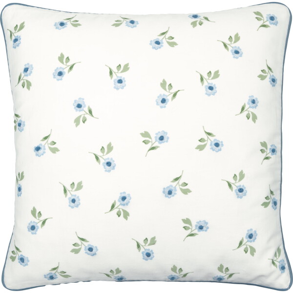 GREEN GATE Povlak na polštář Christina White 40 x 40 cm, modrá barva, textil