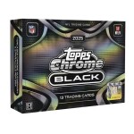 2025 Topps Chrome Black Football Hobby Box - karty NFL