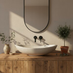 REA - Umyvadlo na desku Leona 46x37 REA-U3609