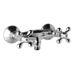 Mereo Sprchová nástěnná baterie, Retro Viktorie, 100 mm, bez příslušenství, chrom CBL601A03