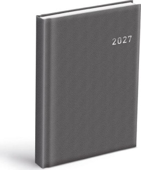 Diář 2027 D801 PVC tmavě šedý