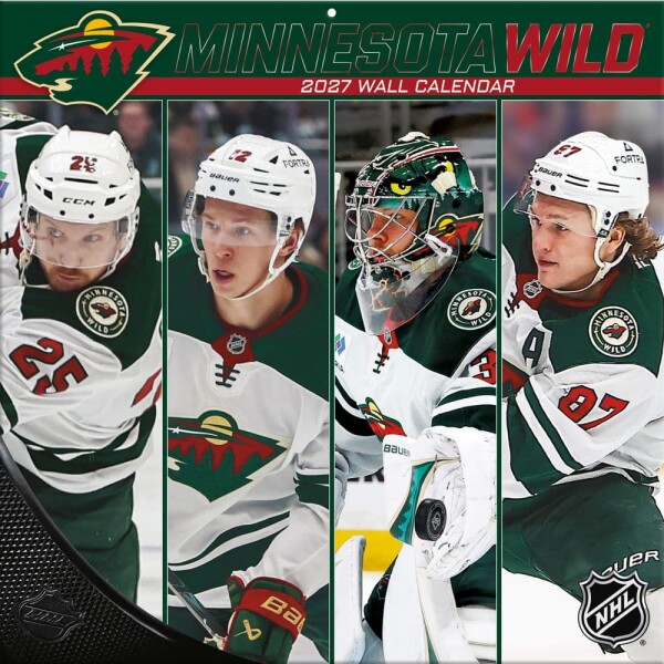 JF Turner Kalendář Minnesota Wild NHL 2027 Wall Calendar