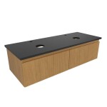 Koupelnová skříňka s krycí deskou SAT Evolution 118x30x44,5 cm dub medový mat SATEVO120DMZ SATEVO120DMZ