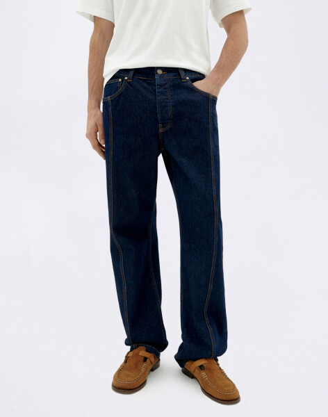 Thinking MU Denim Medium Wash Rainn Pants DENIM 46