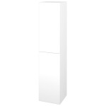 Dřevojas - Vysoká skříň s košem na prádlo DOS SVD2K 35 - N01 Bílá lesk / Úchytka T05 / N01 Bílá lesk / Pravé 210885FP