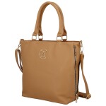 Stylová dámská koženková kabelka do ruky Basttilla, hnědá