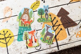 Dřevěné puzzle Zvířata (4 sady)