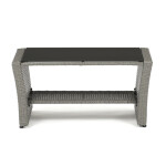 Zahradní sedací souprava, polyratan, šedá, AZS-A1523 GREY