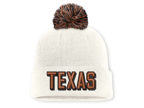 Nike Pánská zimní čepice Texas Longhorns NCAA Letter Mascot Knit with Pom