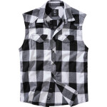 Brandit Košile Checkshirt Sleeveless černá