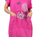 HOSH Dámské šaty Sora Velikost: UNI, Barva: Tyrkysová