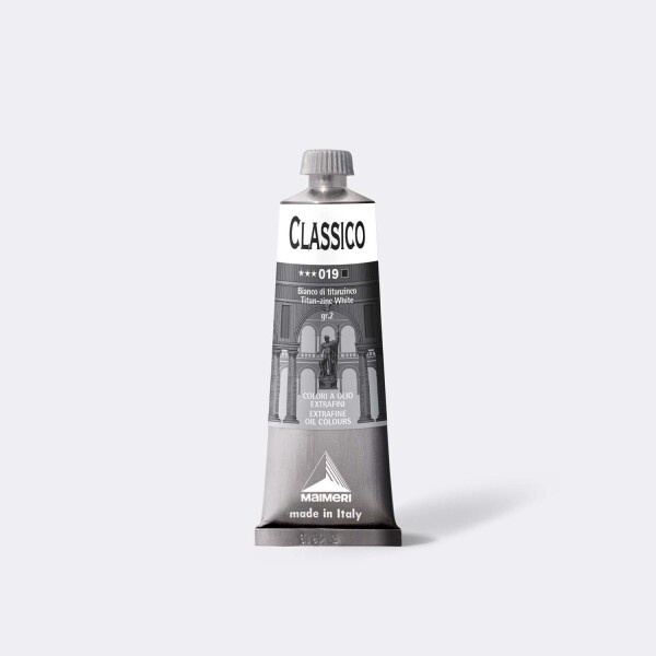 Olejová barva Maimeri Classico oil 60 ml - Běloba titanovo zinková 019
