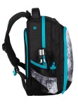 Bagmaster DIGITAL 20 B studentský batoh - modrý s květinami