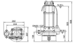 Drenážní čerpadlo HCP AL-22NF 400V s plovákem