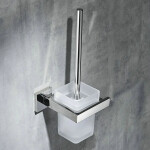 CERANO - Nástěnná WC štětka Alto - chrom CER-479347